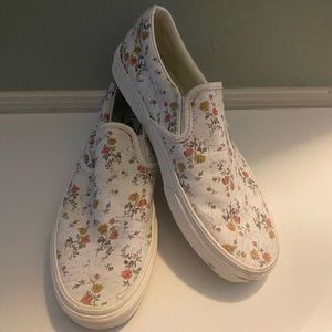 Slip on flower vans